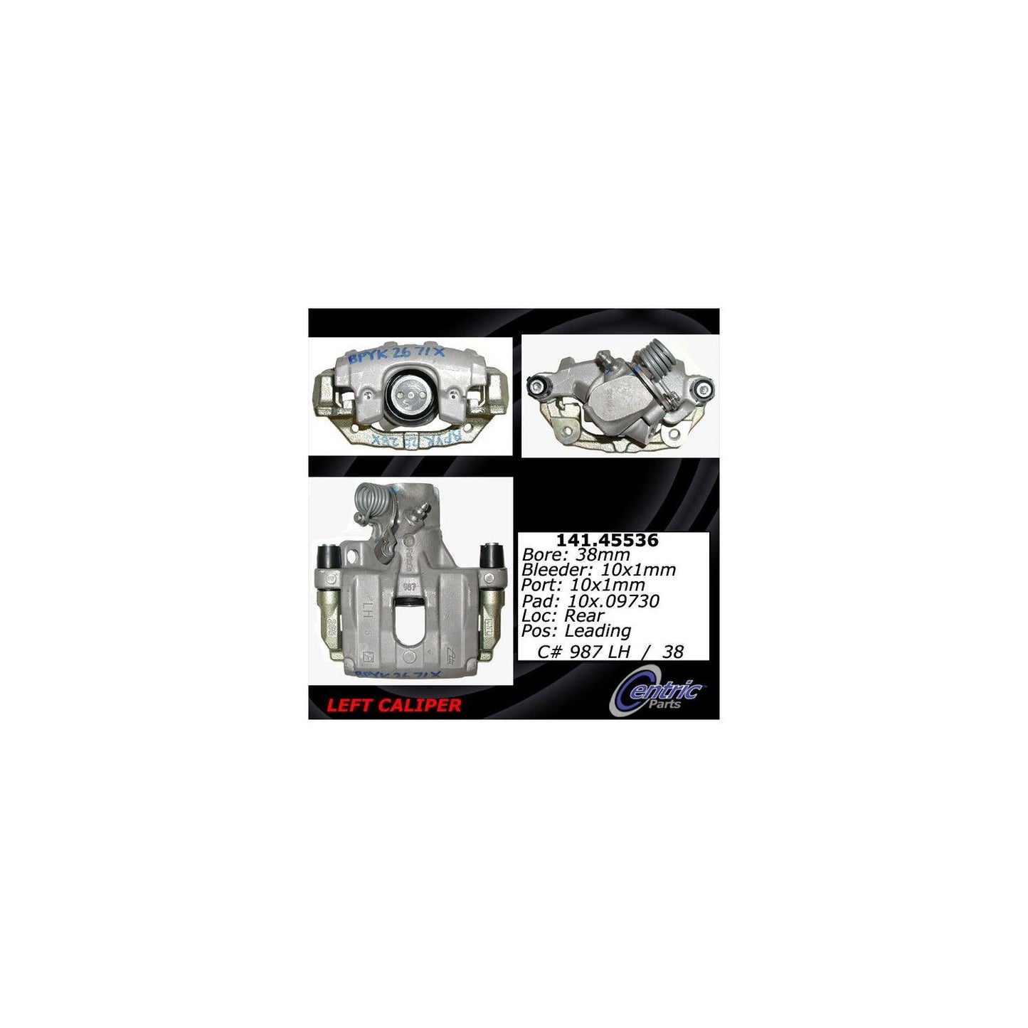 Centric Parts Disc Brake Caliper Semi-Loaded for 141.45536