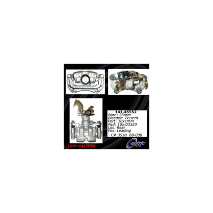Stoptech Centric Semi-Loaded Brake Caliper - Rear Left 141.45552