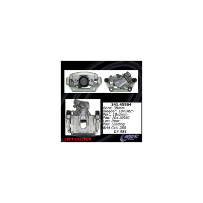 Centric Parts Disc Brake Caliper Semi-Loaded with Anti-Corrosion Finish 141.45564