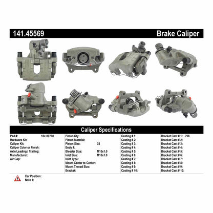 Centric Parts Semi-Loaded Brake Caliper 141.45569
