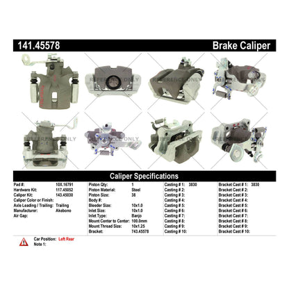 StopTech Semi-Loaded Brake Caliper 141.45578
