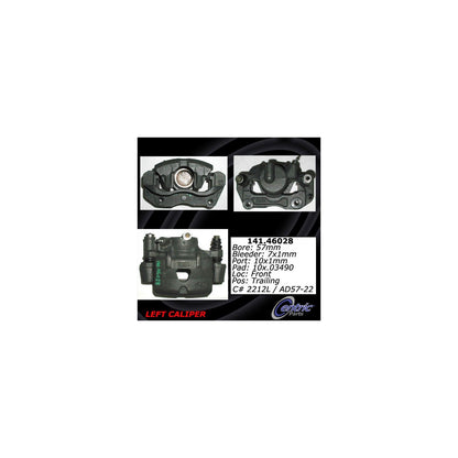 Centric Parts Disc Brake Caliper Semi-Loaded with anti-corrosion finish for 1989 Dodge Raider 1993-1987 Ram 50 1994-1986 Mitsubishi Mighty Max 1991-1989 Montero 141.46028
