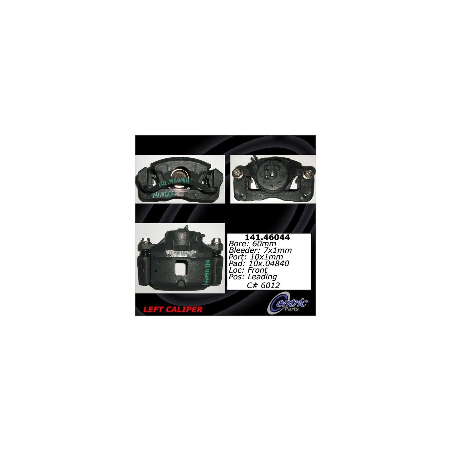 Centric Parts Disc Brake Caliper Semi-Loaded with anti-corrosion finish for 2005-2001 Chrysler Sebring, Dodge Stratus, Mitsubishi Eclipse, Galant 141.46044
