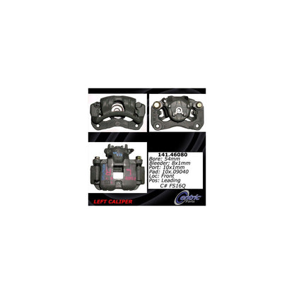 Centric Parts Disc Brake Caliper Semi-Loaded with Anti-Corrosion Finish for 2002-2007 Mitsubishi Lancer 141.46080
