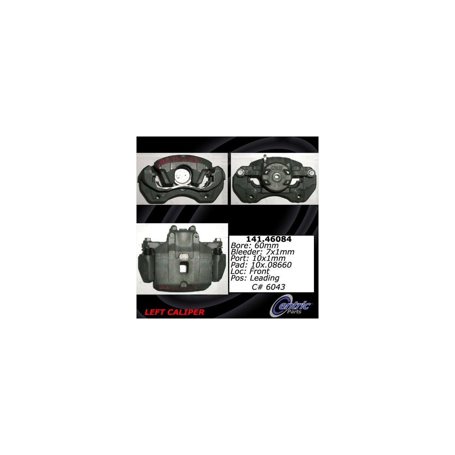 Centric Parts Semi-Loaded Brake Caliper 141.46084