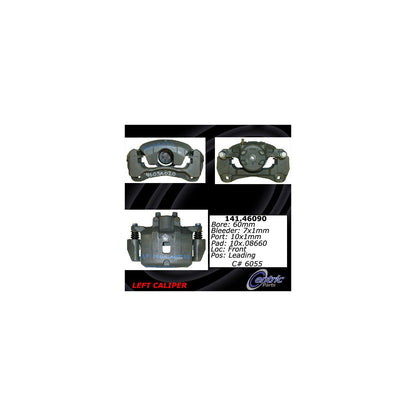 Centric Parts Disc Brake Caliper Semi-Loaded with Anti-Corrosion Finish for 2006-2012 Mitsubishi Eclipse 2004-2009 Galant 141.46090