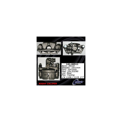 Centric Parts Semi-Loaded Brake Caliper 141.46511