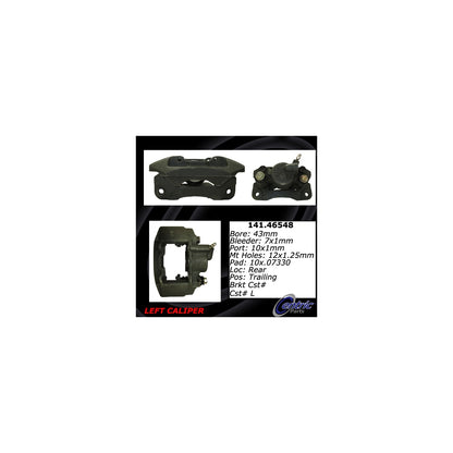 Centric Parts Disc Brake Caliper Semi-Loaded with Anti-Corrosion Finish for 1997-2004 Mitsubishi Montero Sport 141.46548