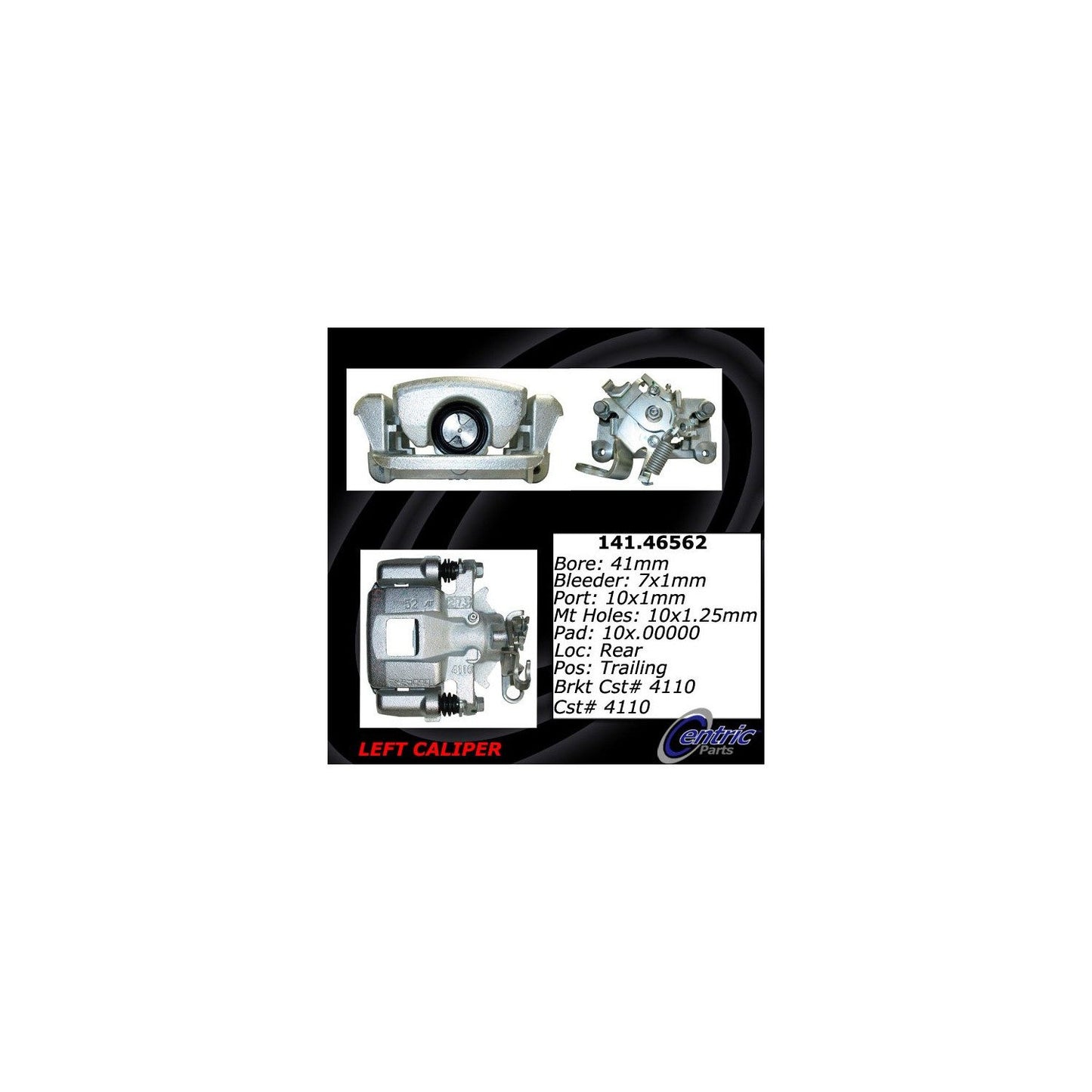Stoptech Centric Semi-Loaded Brake Caliper - Rear Left 141.46562