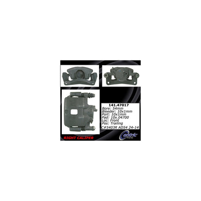 Centric Parts Disc Brake Caliper Semi-Loaded for 1993-1996 Subaru Impreza 141.47017