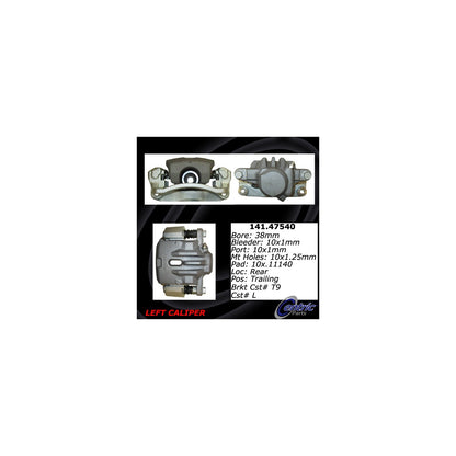 Stoptech Centric Semi-Loaded Brake Caliper - Rear Left 141.47540