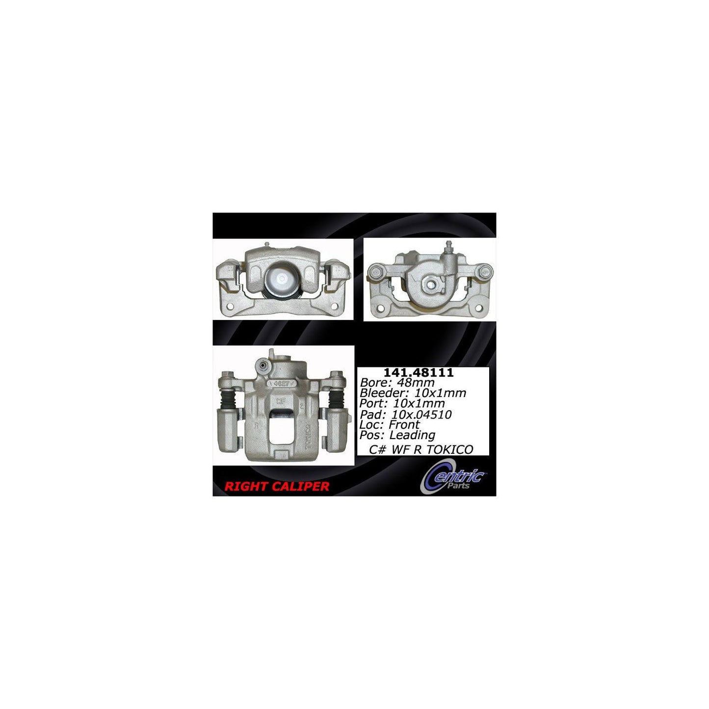Centric Parts Semi-Loaded Brake Caliper 141.48111