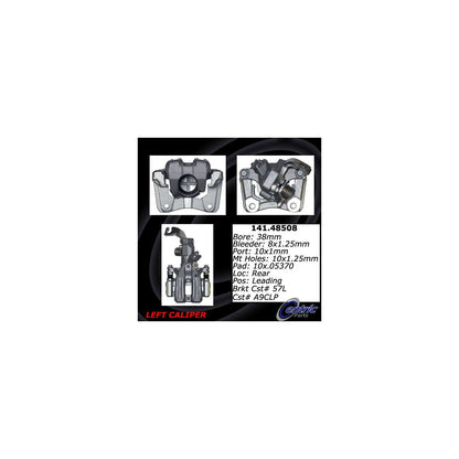 Centric Parts Disc Brake Caliper Semi-Loaded with Anti-Corrosion Finish for 141.48508