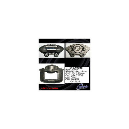 Stoptech Centric Semi-Loaded Brake Caliper - Front Left 141.49008