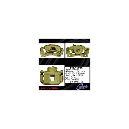 Centric Parts Disc Brake Caliper Semi-Loaded with Anti-Corrosion Finish for 2004-2018 Chevrolet Aveo 141.49016