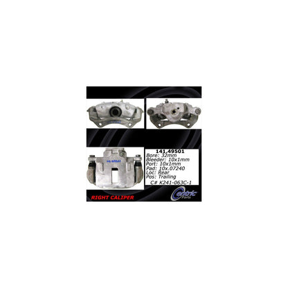 Centric Parts Disc Brake Caliper Semi-Loaded with Anti-Corrosion Finish for 1999-2002 Daewoo Nubira 141.49501
