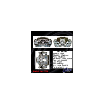 Stoptech Centric 09-13 Hyundai Elantra/Kia Forte Semi-Loaded Front Right Brake Caliper 141.50233