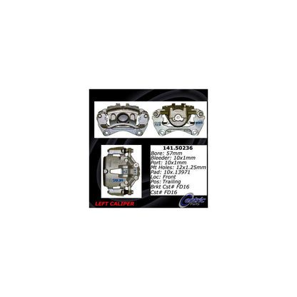 Stoptech Centric Semi-Loaded Brake Caliper - Front Left 141.50236