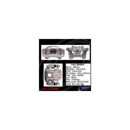 Centric Parts Disc Brake Caliper Semi-Loaded with Anti-Corrosion Finish 141.50502