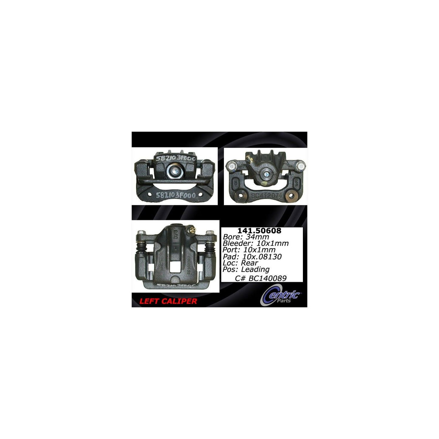 Centric Parts Semi-Loaded Brake Caliper 141.50608