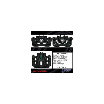 Stoptech Centric 06-13 Dodge Attitude/Kia Forte Semi-Loaded Rear Left Brake Caliper 141.50612