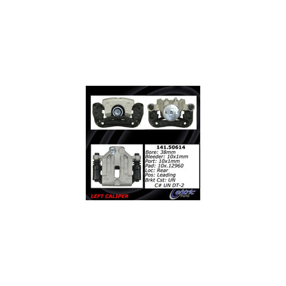 Centric Parts Disc Brake Caliper Semi-Loaded with Anti-Corrosion Finish for 2007-2009 Kia Rondo 141.50614