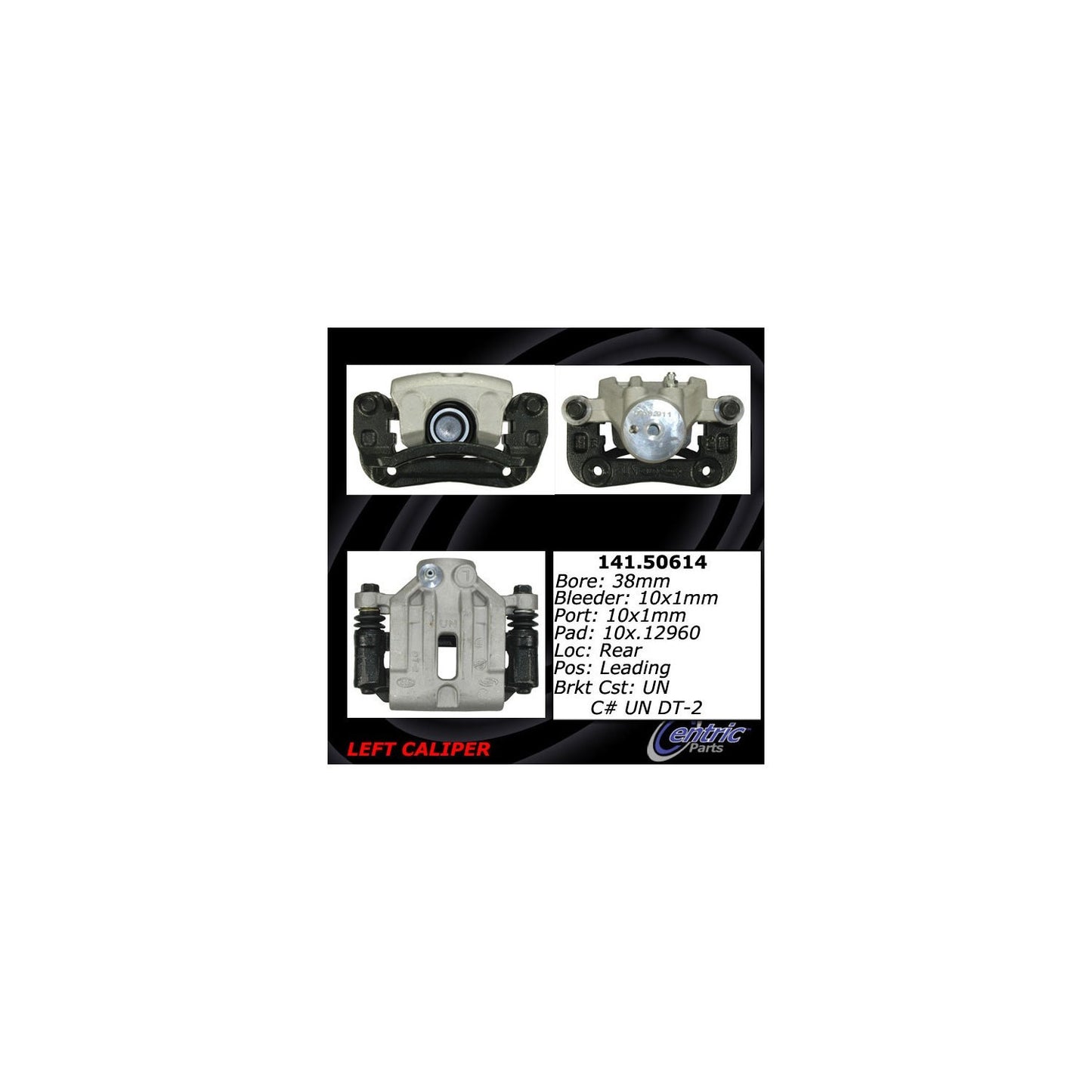 Centric Parts Semi-Loaded Brake Caliper 141.50614