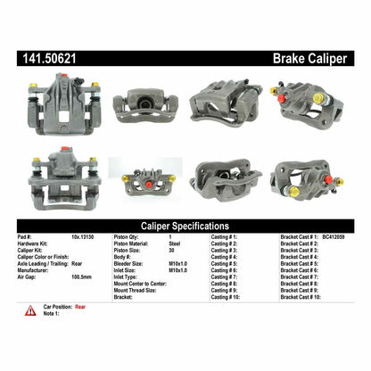 Centric Parts Semi-Loaded Brake Caliper 141.50621
