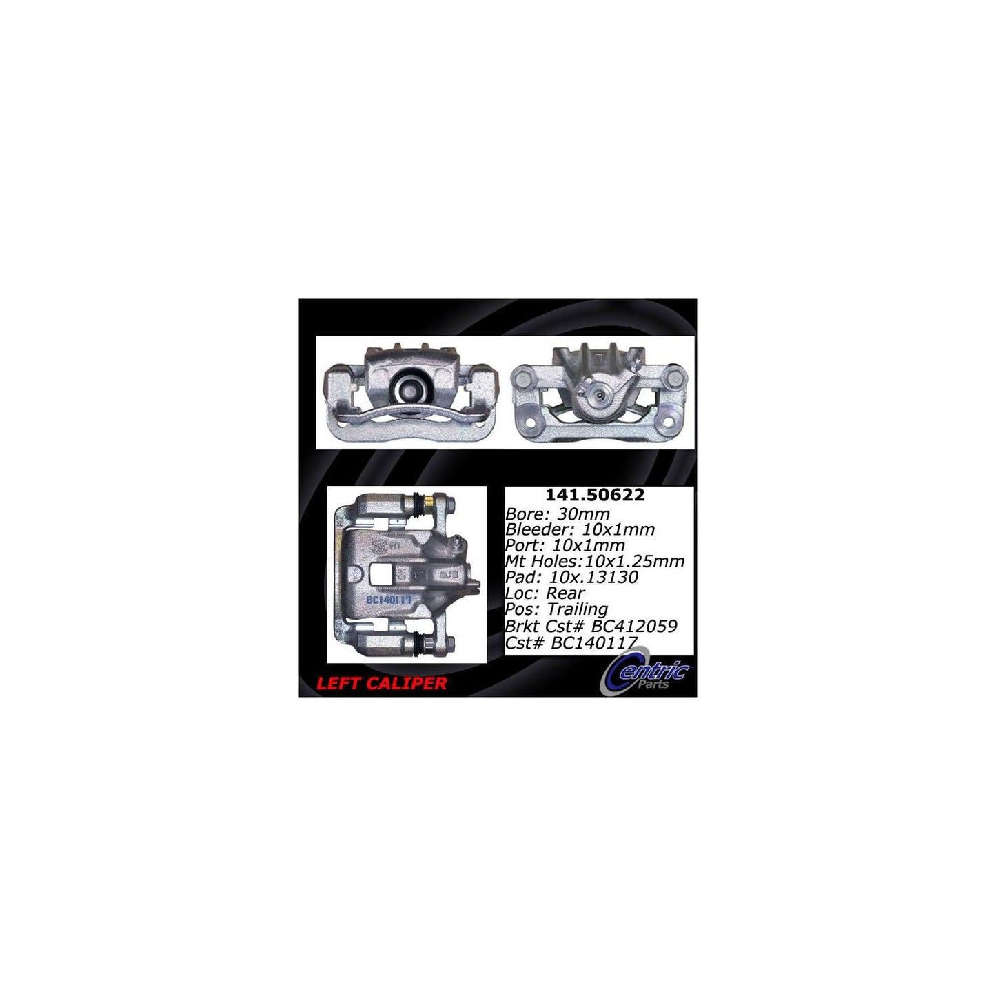 Centric Parts Semi-Loaded Brake Caliper 141.50622