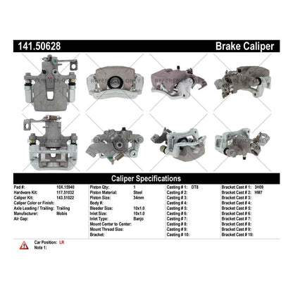 Centric Parts Semi-Loaded Brake Caliper 141.50628