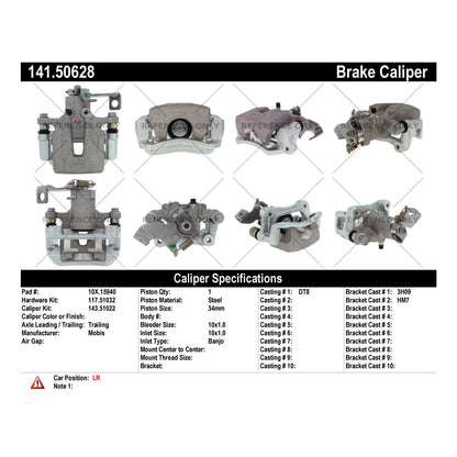 Centric Parts Semi-Loaded Brake Caliper 141.50628