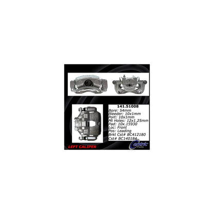 Centric Parts Semi-Loaded Brake Caliper 141.51008