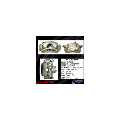 Stoptech Centric Semi-Loaded Brake Caliper - Front L/R 141.51010