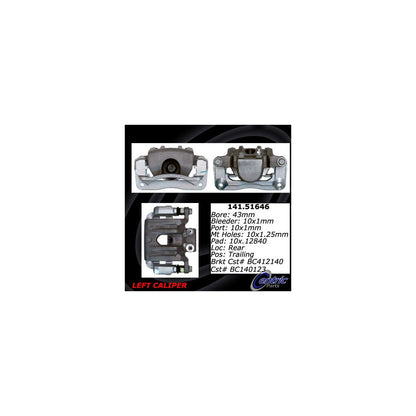 Centric Parts Semi-Loaded Brake Caliper with New Phenolic Pistons 141.51646