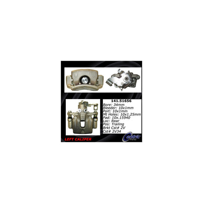 Stoptech Centric Semi-Loaded Brake Caliper - Rear Left 141.51656