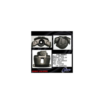 Centric Parts Disc Brake Caliper Semi-Loaded with New Phenolic Pistons 141.56001