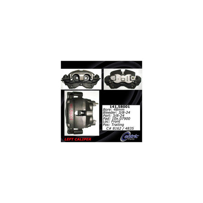 Centric Parts Disc Brake Caliper Semi-Loaded with New Phenolic Pistons 141.58001