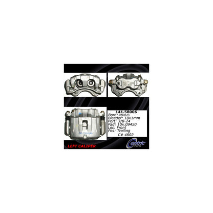 Centric Parts Semi-Loaded Brake Caliper with New Phenolic Pistons 141.58006