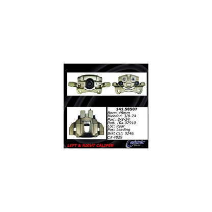 Centric Parts Semi-Loaded Brake Caliper with New Phenolic Pistons 141.58507