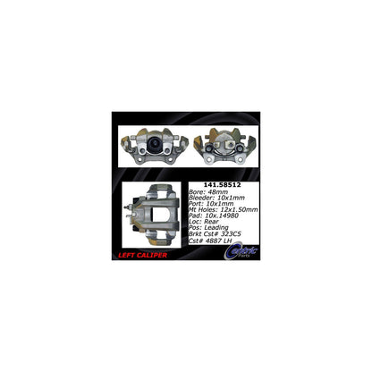 Centric Parts Semi-Loaded Brake Caliper with New Phenolic Pistons 141.58512
