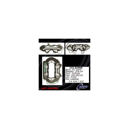 Stoptech Centric Semi-Loaded Brake Caliper - Front Left 141.61006