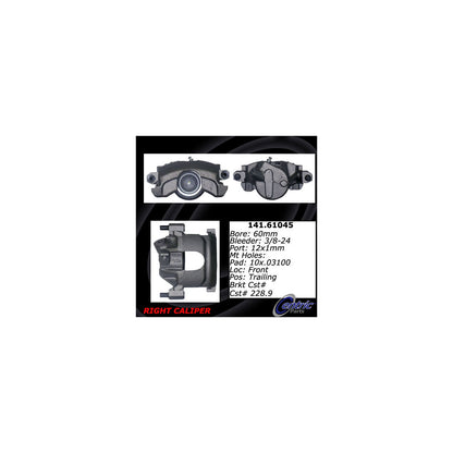 Stoptech Centric Semi-Loaded Brake Caliper - Front Right 141.61045