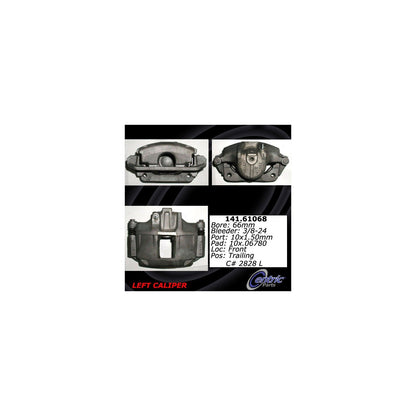 Centric Parts Disc Brake Caliper Semi-Loaded with Anti-Corrosion Finish for 1995-1997 Ford Crown Victoria Lincoln Town Car Mercury Grand Marquis 141.61068