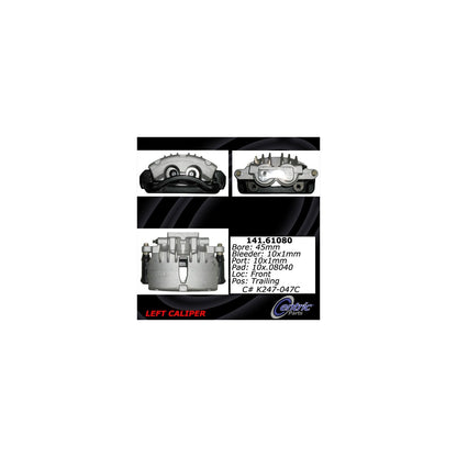 Centric Parts Disc Brake Caliper Semi-Loaded with New Phenolic Pistons for 1999-2002 Ford Mustang 141.61080