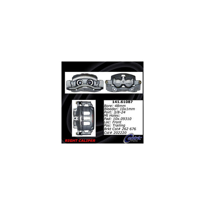 Centric Parts Semi-Loaded Brake Caliper with New Phenolic Pistons 141.61087