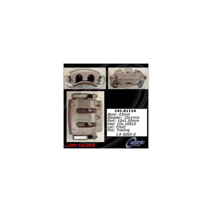 Centric Parts Disc Brake Caliper Semi-Loaded with New Phenolic Pistons for 2005-2010 Ford Mustang 141.61114