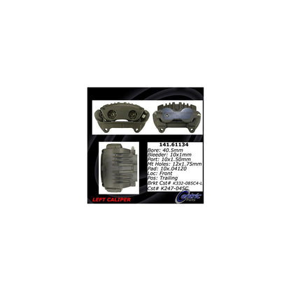 Centric Parts Disc Brake Caliper with anti-corrosion finish