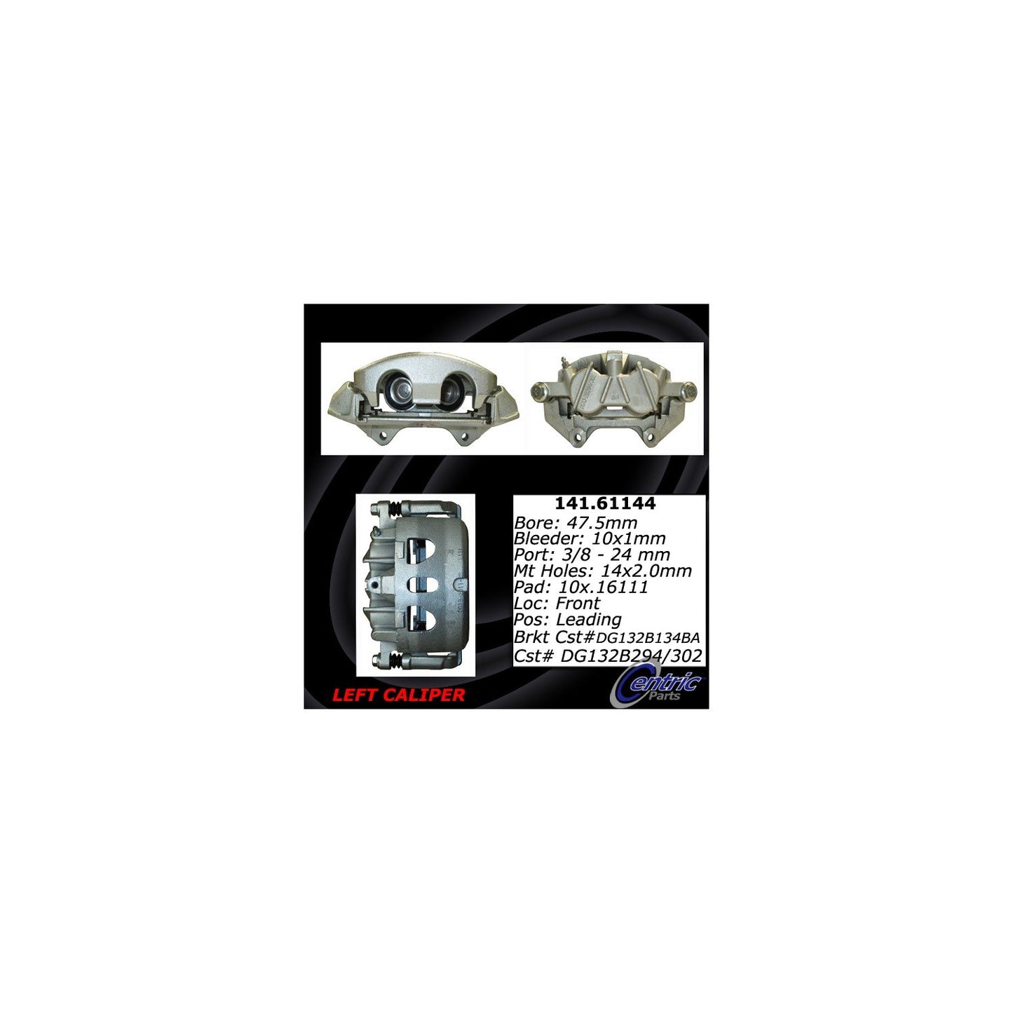 Centric Parts Disc Brake Caliper with anti-corrosion finish