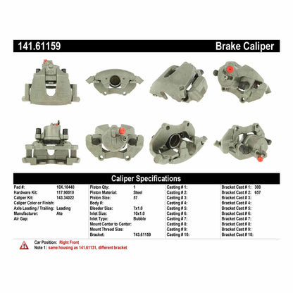StopTech Semi-Loaded Brake Caliper 141.61159