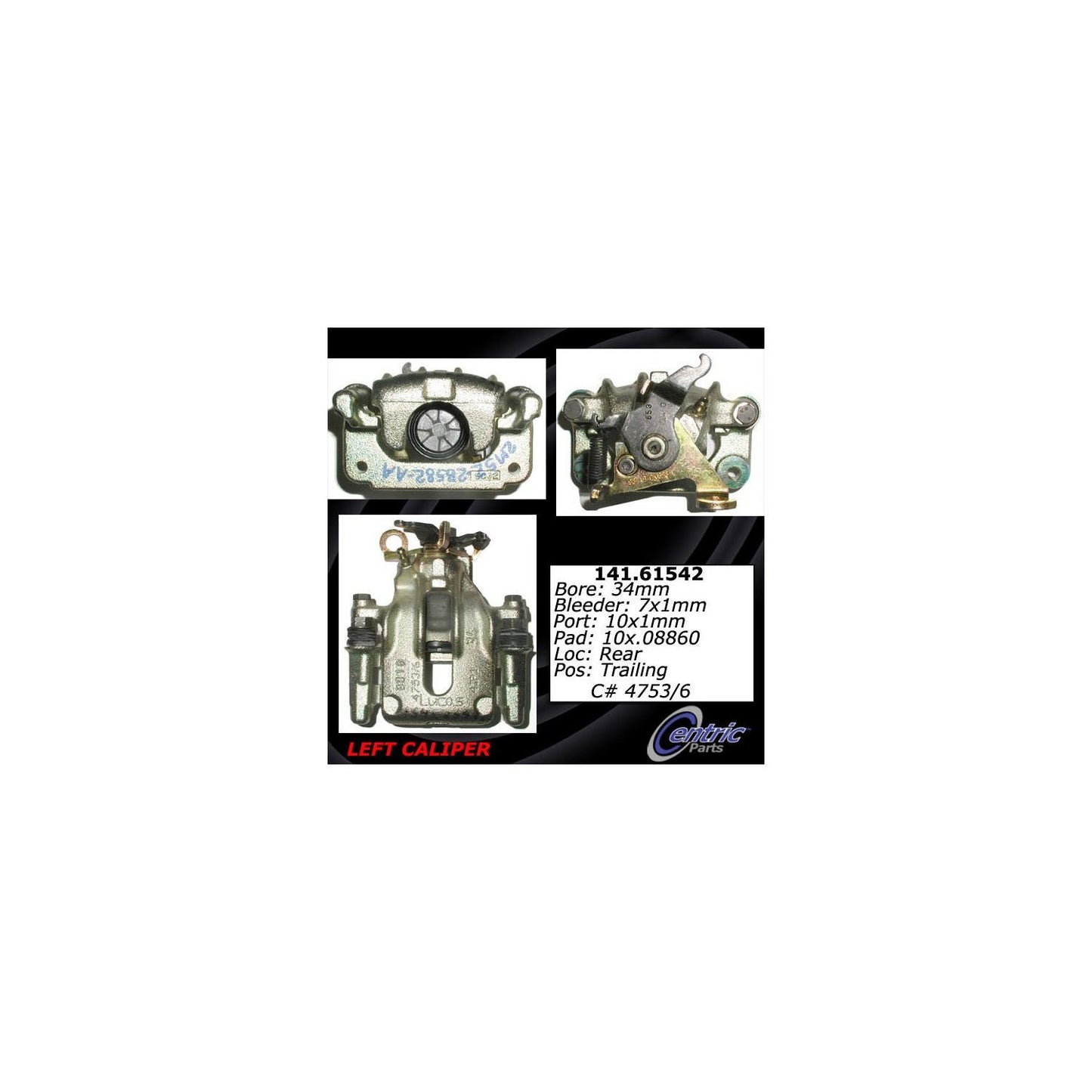 Stoptech Centric Semi-Loaded Caliper 141.61542